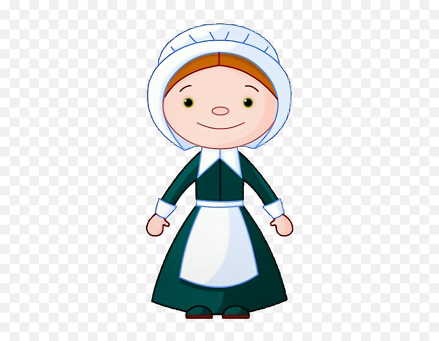 Pilgrim Girl Thanksgiving Freetoedit - Easy Thanksgiving Happy Emoji,Pilgrim Clipart