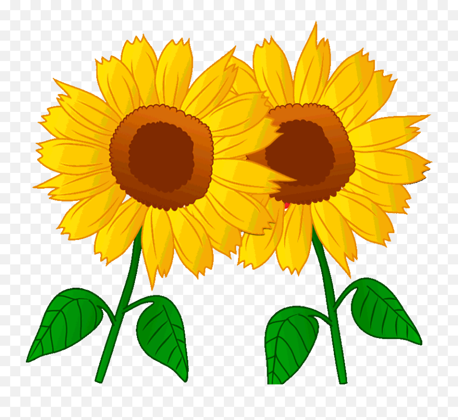 Library Of Sun Logo Clip Freeuse Download Flower Png Files - Clipart Sunflower Flower Gif Emoji,Sunflower Logo