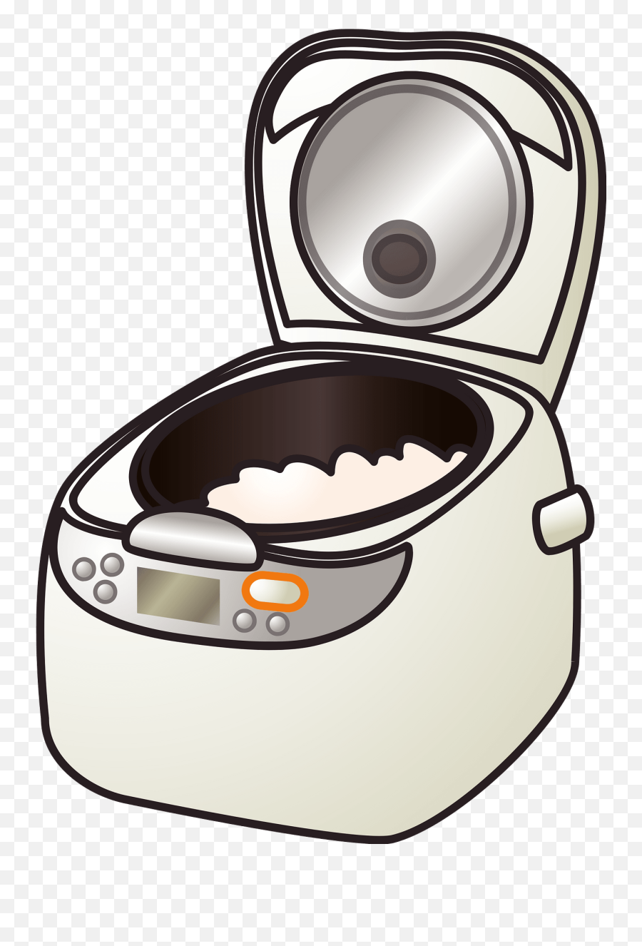 Rice Cooker Clipart - Rice Cooker Clipart Png Emoji,Rice Clipart