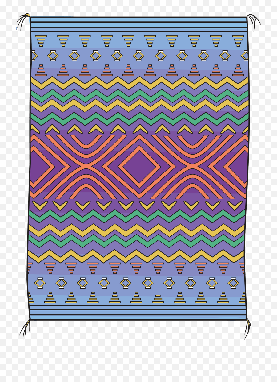 Navajo Blanket Clipart - Decorative Emoji,Blanket Clipart