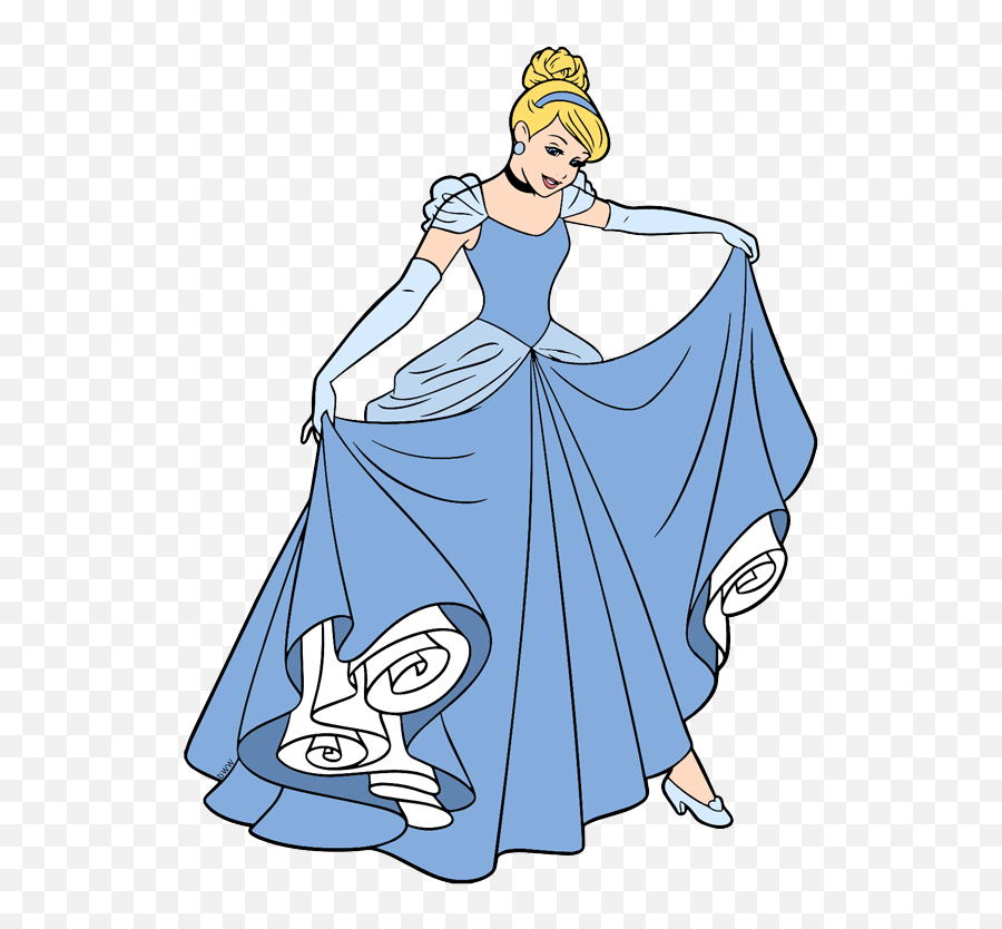 Gown Clipart Cinderella Ball - Disney Princess Cinderella Clipart Emoji,Cinderella Clipart