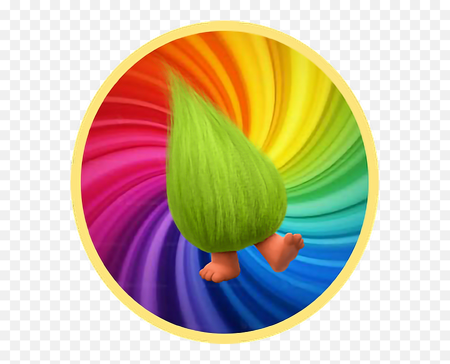 Trolls Clipart Rainbow - Trolls With Rainbow Background Emoji,Trolls Clipart