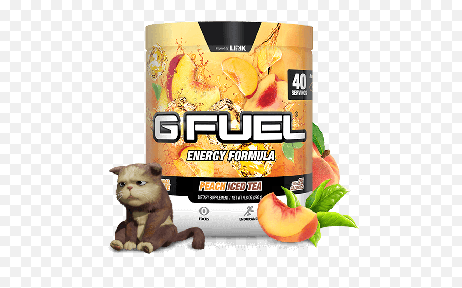 G Fuel Elite Energy And Endurance Tub Peach Iced Tea 40 Servings - Walmartcom Peach Iced Tea Gfuel Emoji,Omegalul Transparent
