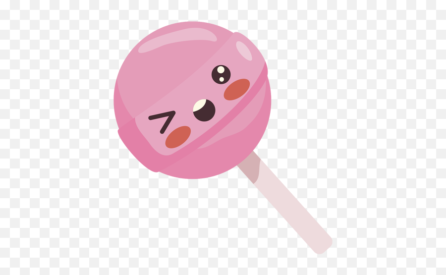 Kawaii Pink Lollipop - Transparent Png U0026 Svg Vector File Emoji,Kawaii Transparent