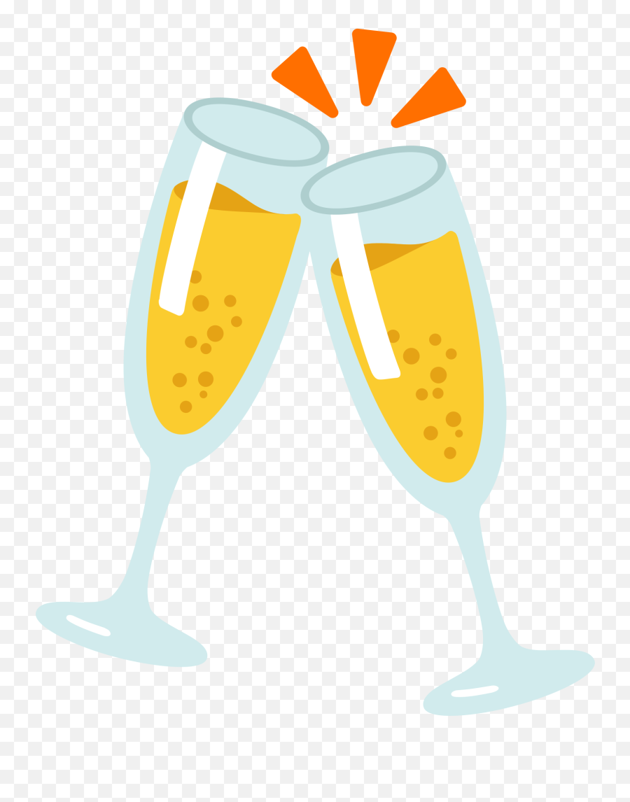 Engagement Clipart Champagne Glass Emoji,Champaign Clipart