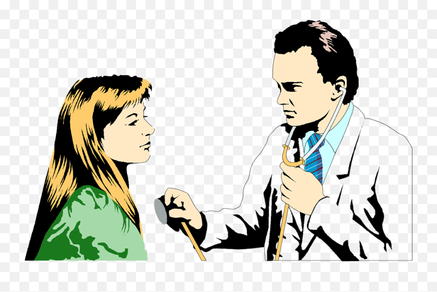 Doctor With Patient Clipart The - Doctor With Patient Art Emoji,Patient Clipart