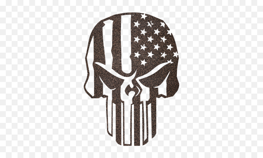 American Collection - Usaveteran Decor Wicked Steel Decor Punisher Flag Svg Free Emoji,Punisher Skull Clipart