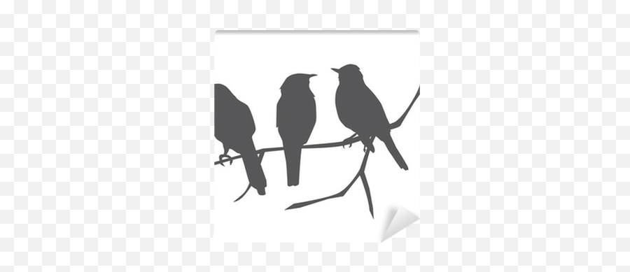 Vector Bird Silhouettes Wall Mural U2022 Pixers - We Live To Change Emoji,Birds Silhouette Png