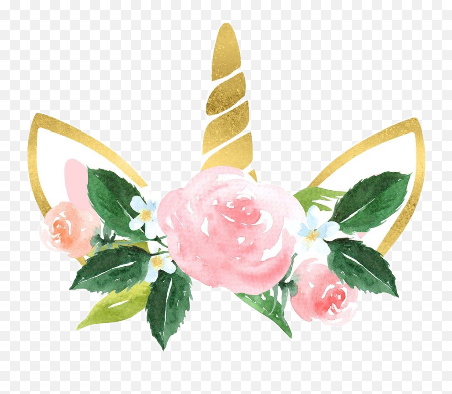 Flower Unicorn Unicorncrown Flowercrown Crown Emoji,Flower Crown Clipart