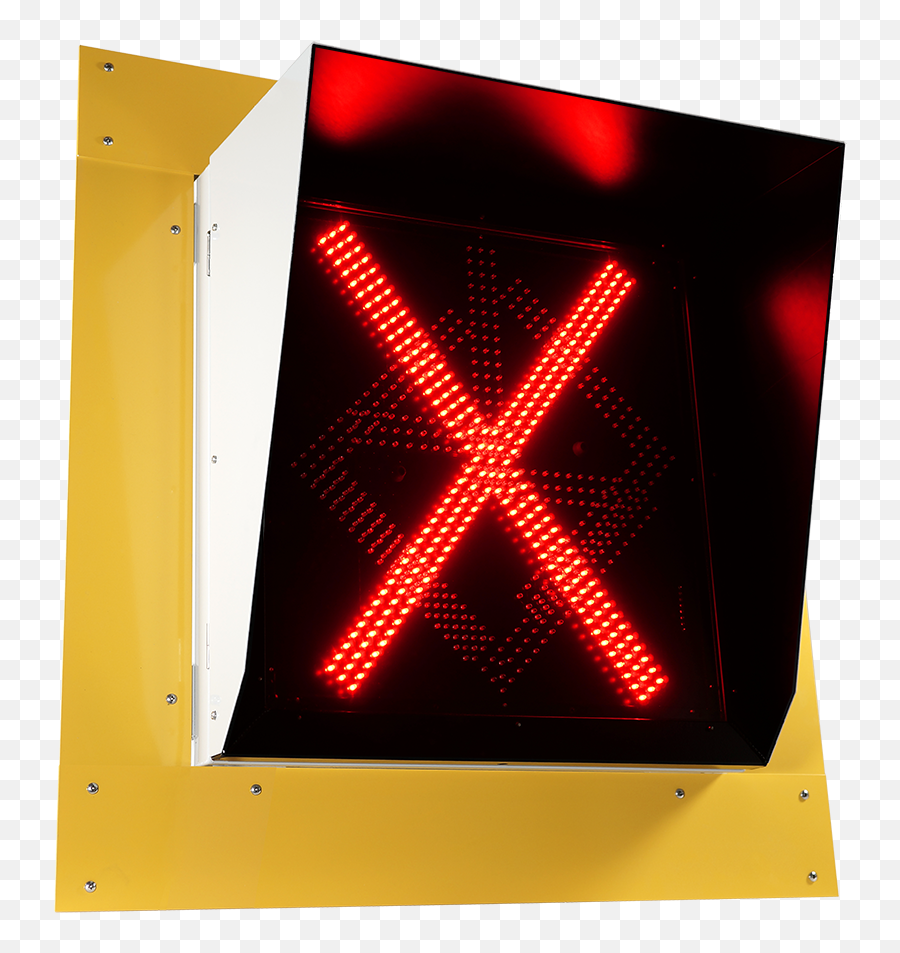 Lane - Controlsignredxbridge Orange Traffic Inc Lane Control Lights Emoji,Red X Transparent