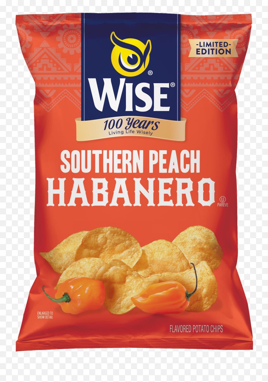 Peach Habanero Potato Chips U2014 Wise Snacks Emoji,Lays Chips Logo