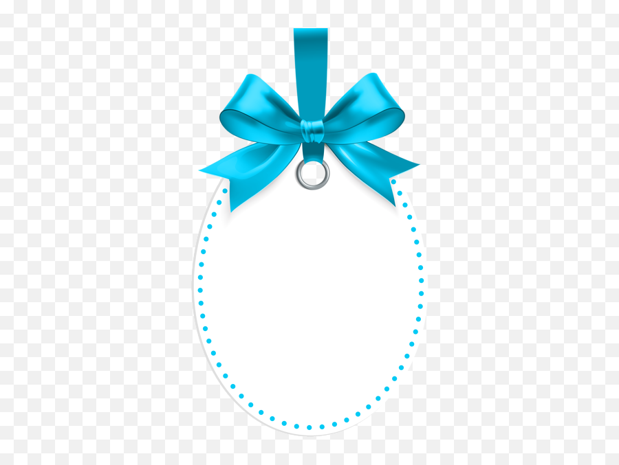 Label With Blue Bow Template Png Clip Art Bow Template Emoji,Blue Ribbon Clipart