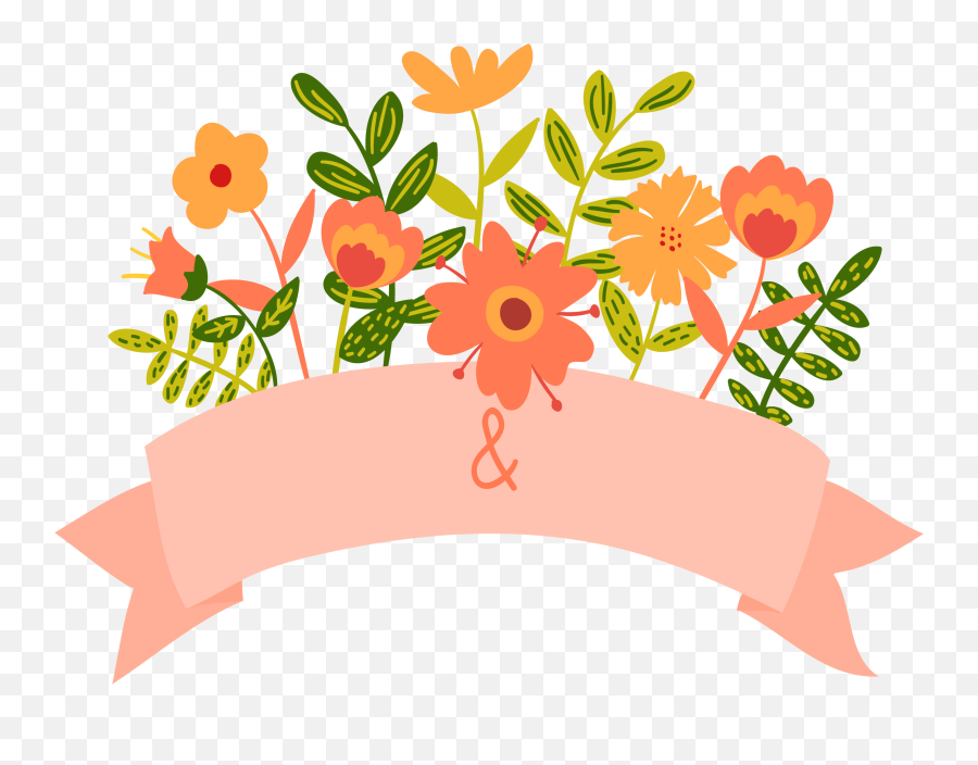 Download Floral Invitation Banner Cartoon Wedding Hq Image Emoji,Invite Clipart