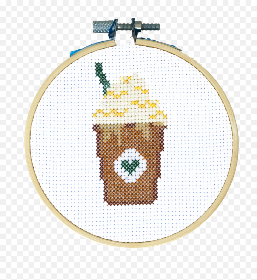 Starbucks Frappuccino - Diy Cross Stitch Kit U2014 San José Made Emoji,Frappuccino Png