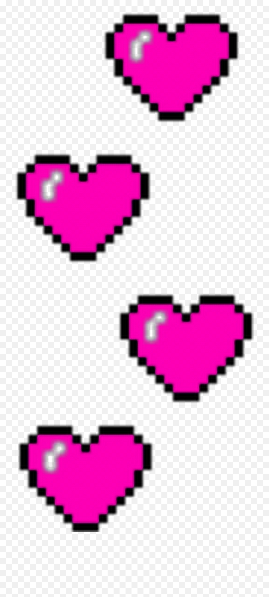 Tumblr Kalp Kalpler Piksel Pixel Love Pink - Pixel Art Emoji,Tumblr Pixel Transparent