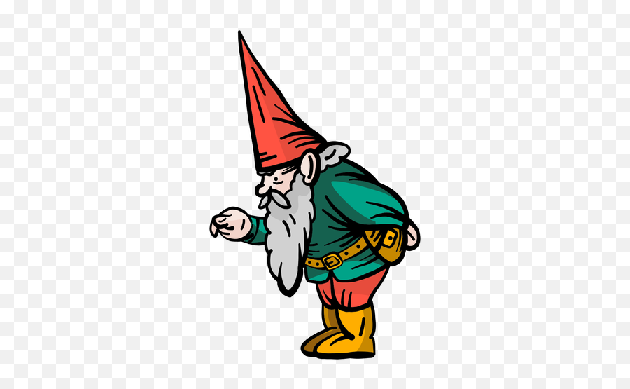 Gnome Dwarf Cap Beard Flat - Transparent Png U0026 Svg Vector File Fictional Character Emoji,Gnome Png