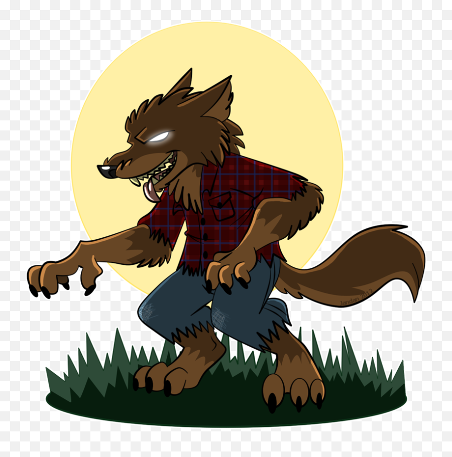 Download Cartoon Werewolf Png - Cartoon Werewolf Png Emoji,Werewolf Png