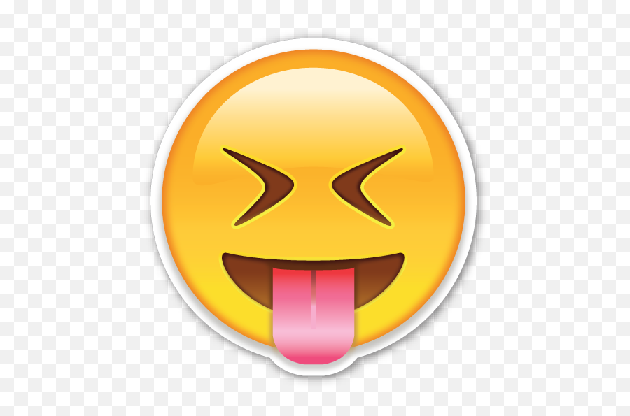 Emoji Face Smiley Sticker - Smiley Png Png Download 512 Stuck Out Tongue Emoji Png,Smiley Face Transparent
