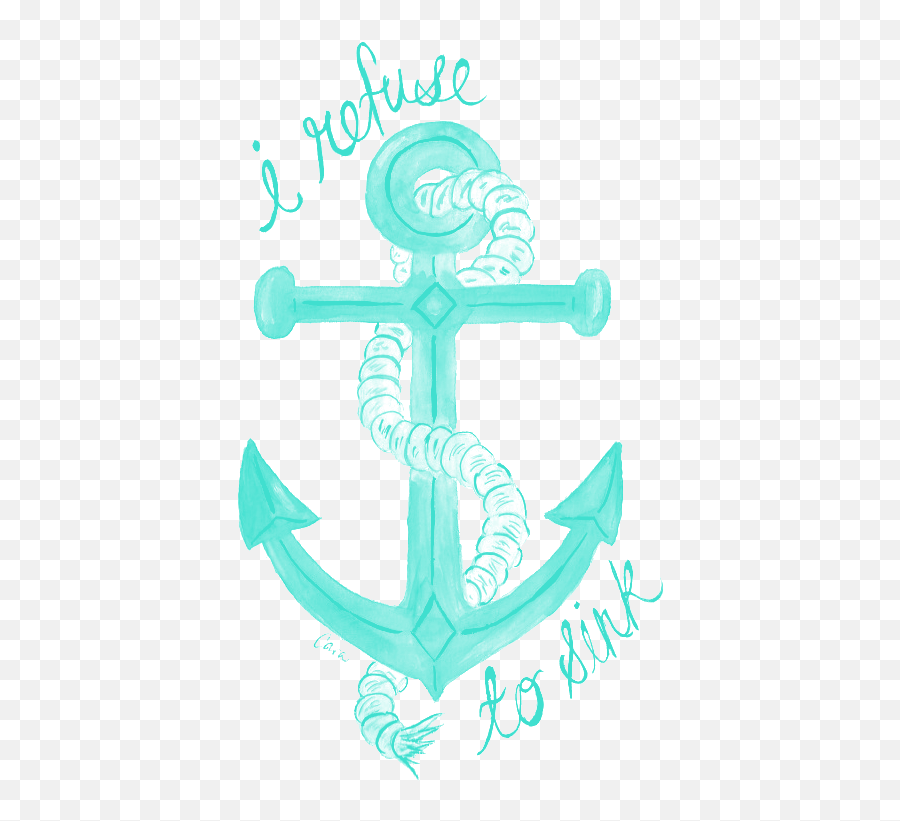Anchor Clipart Png - Words Of Solace Coldplay I Refuse To Refuse To Sink Anchor Emoji,Anchor Clipart