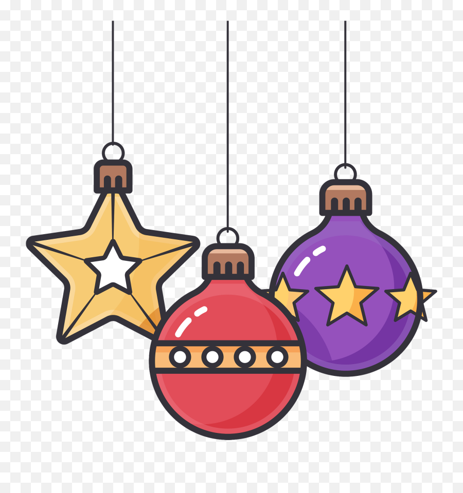 Christmas Balls Clipart - Christmas Balls Clipart Emoji,Balls Clipart