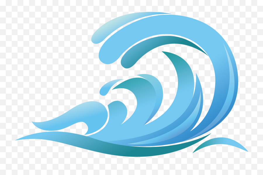 Clipart Waves Logo Clipart Waves Logo - Cartoon Transparent Splash Water Emoji,Wave Logo