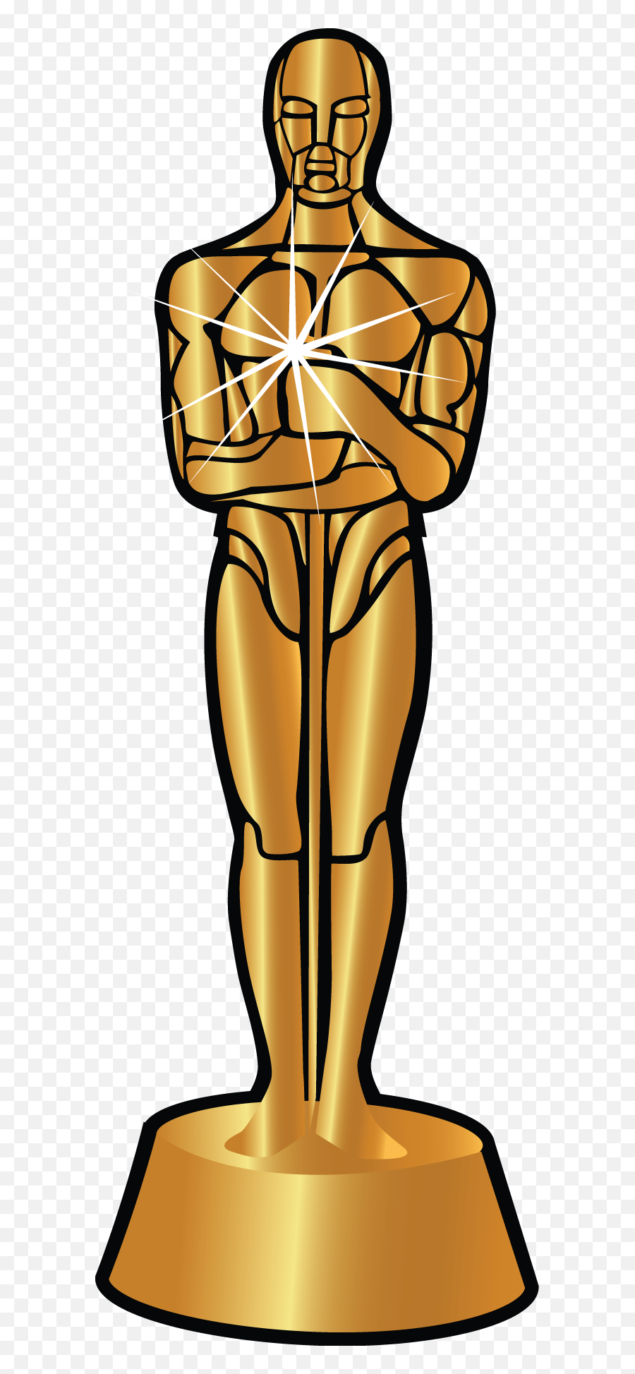 Oscar Clipart Actor Award Pencil And In Color Oscar Png - For Women Emoji,Trophy Clipart