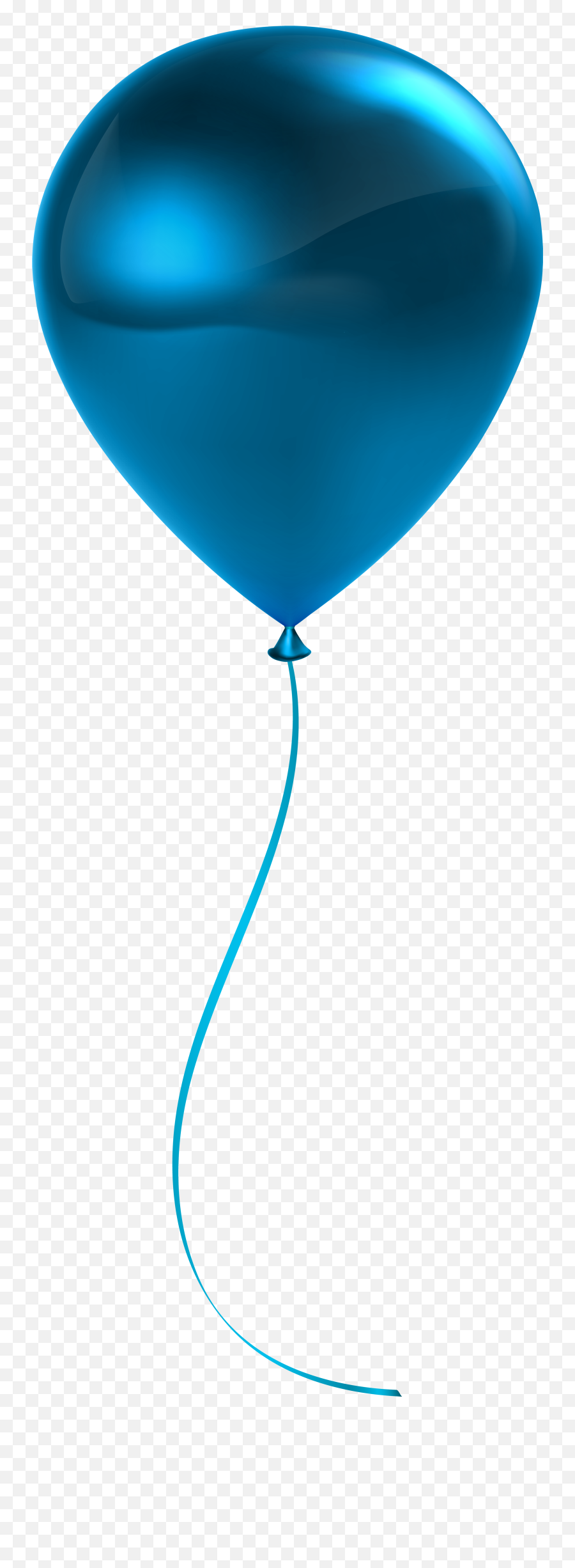 Blue Balloon Transparent Background - Clipart Png Transparent Background Balloon Png Emoji,Balloons Transparent Background
