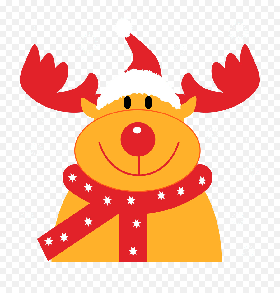 Cartoon Christmas Reindeer Clipart Free Download - Rednose Reindeer Emoji,Christmas Reindeer Clipart