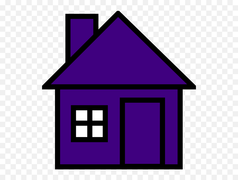 Purple House Clip Art - Novocomtop Cartoon House With Chimney Png Emoji,Grammar Clipart