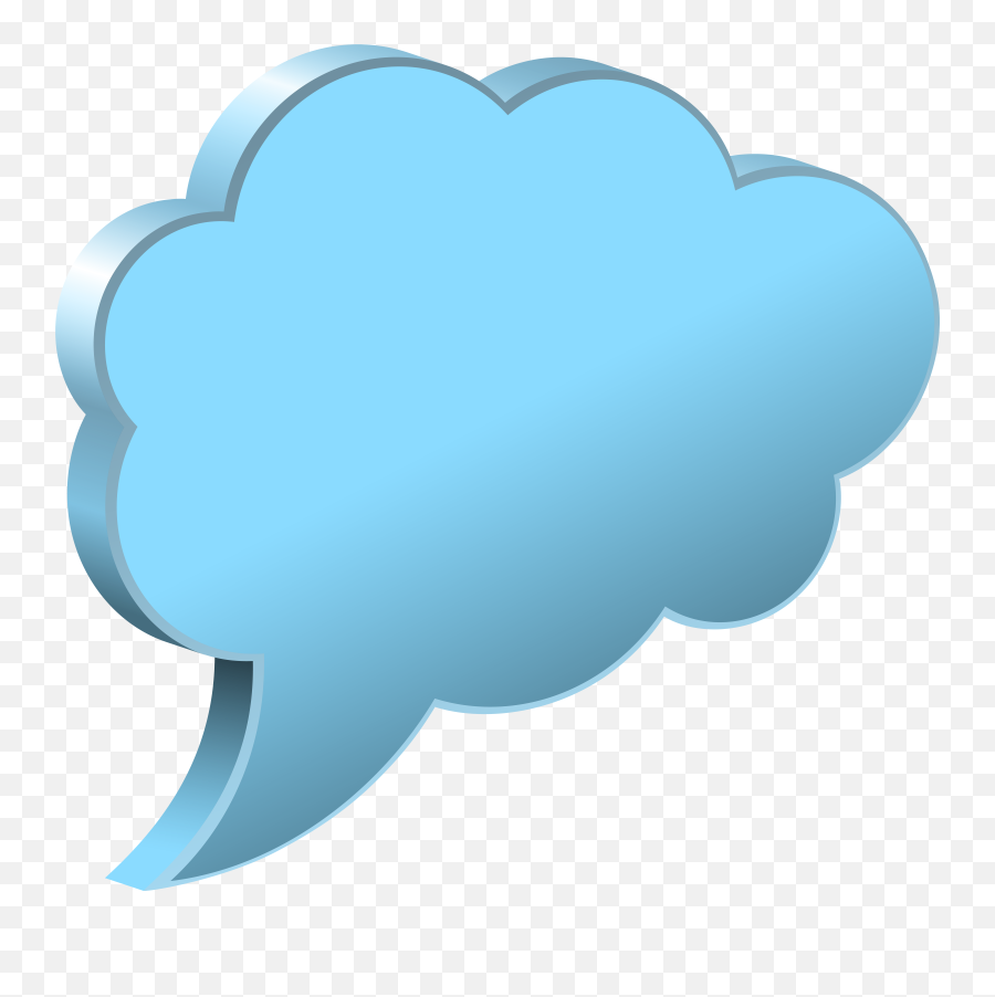 Clouds Clipart Thought Bubble Clouds - Think Bubble Transparent Background Clipart Emoji,Thought Bubble Clipart