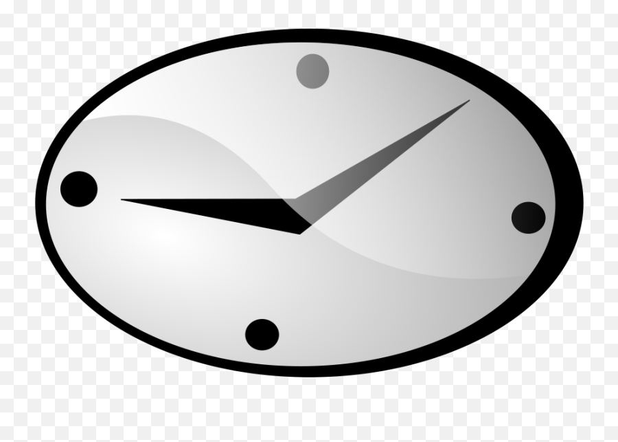 Town Hall Clock Clipart Free Image - Oval Clock Clipart Emoji,Clock Clipart