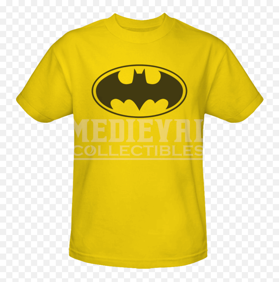 Download Hd Yellow Classic Batman Logo T - Shirt Cu0026d Emoji,Dc Universe Logo