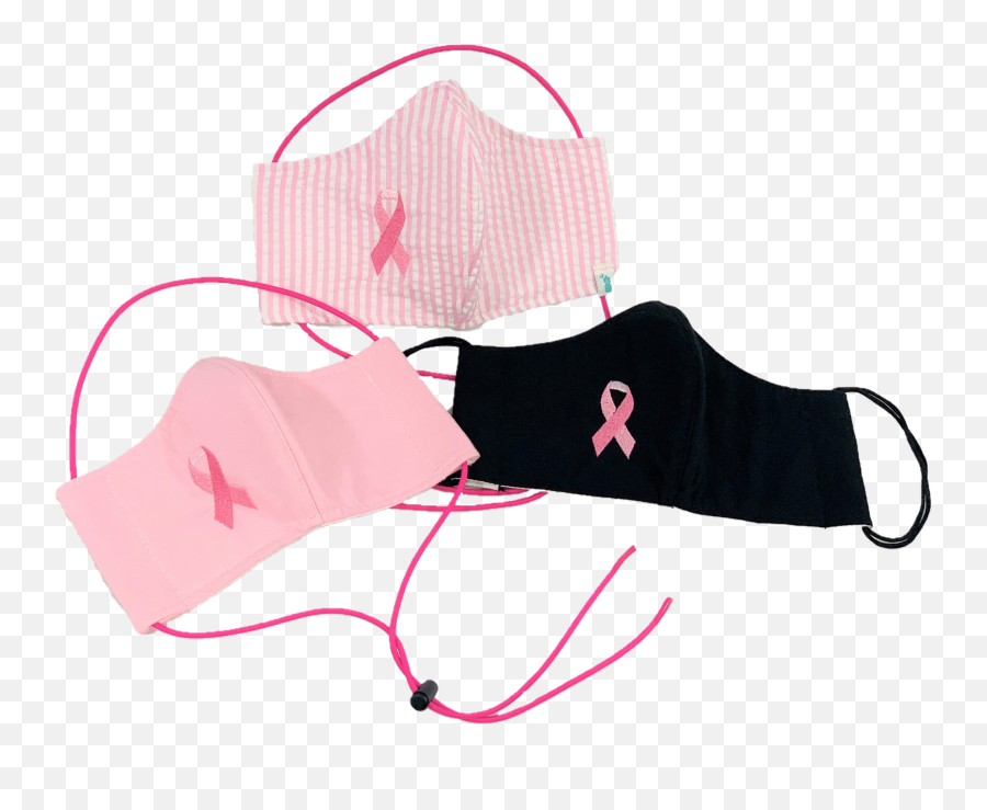 Pink Ribbon Mask - Girly Emoji,Breast Cancer Ribbon Png