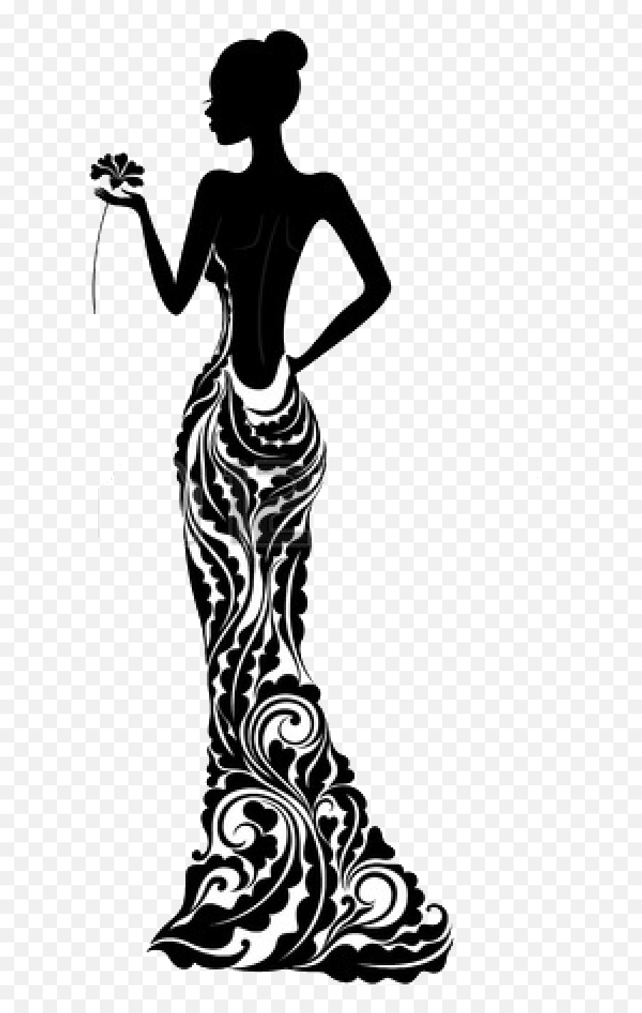 Dress Silhouette Fashion Stock Photography - Mannequin Png Emoji,Fashion Clipart Black And White