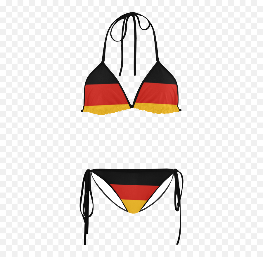 German Flag Colored Stripes Custom Bikini Swimsuit Id Emoji,Swimwear Clipart