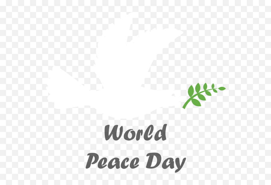 International Day Of Peace Logo Font Leaf For World Peace - Language Emoji,Peace Logo