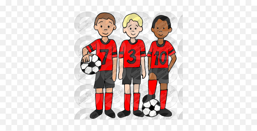Soccer Team Picture For Classroom - Player Emoji,Team Clipart