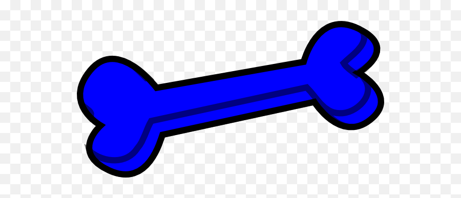 Clipart Of Dog Bones - Dog Bone Blue Color Emoji,Weights Clipart