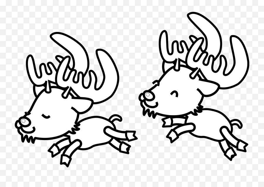 Free Easy Reindeer Cliparts Download Free Clip Art Free - Christmas Clipart Black And White Simple Emoji,Reindeer Clipart