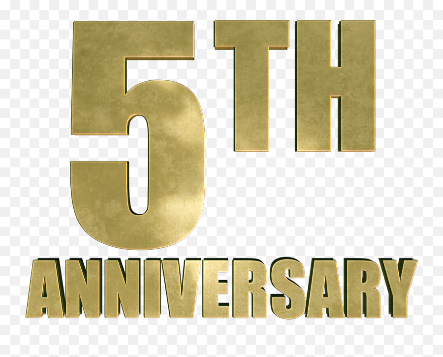 Download 5th - Transparent 5th Anniversary Png Emoji,Anniversary Png