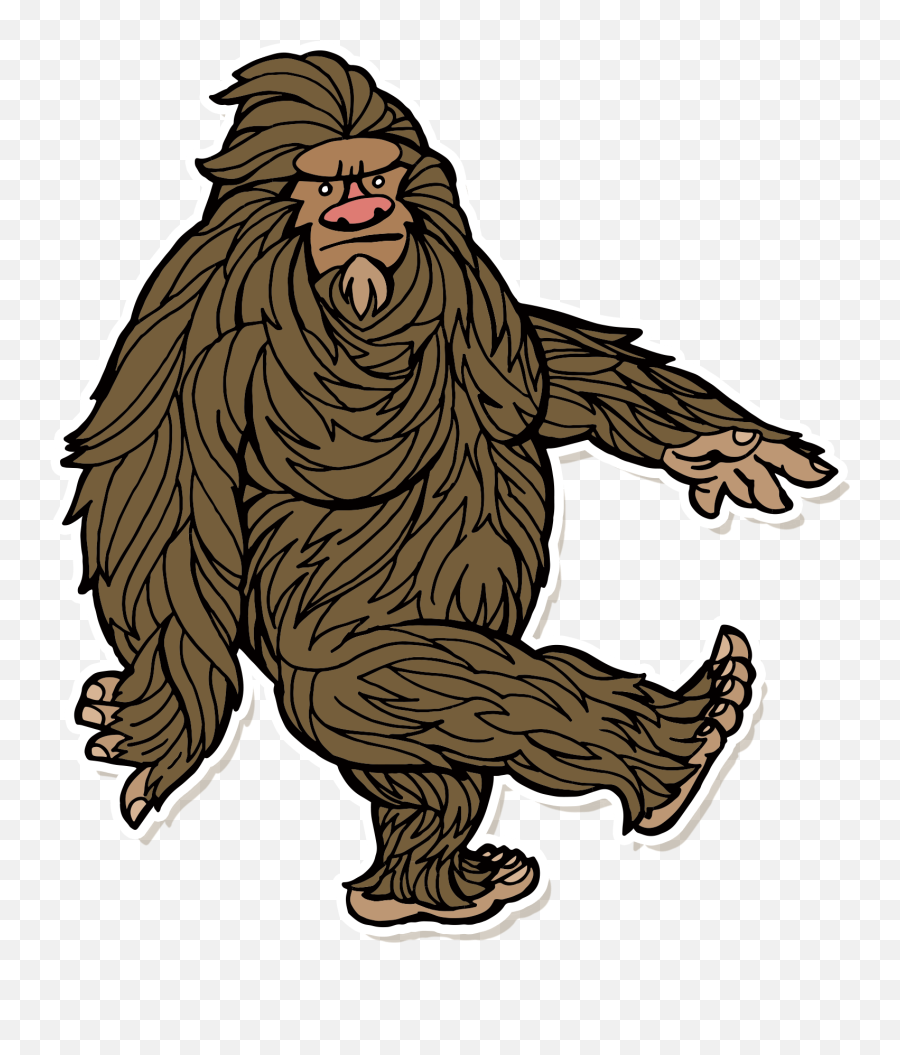 Sasquatch Clipart - Bigfoot Clipart Png Emoji,Sasquatch Clipart