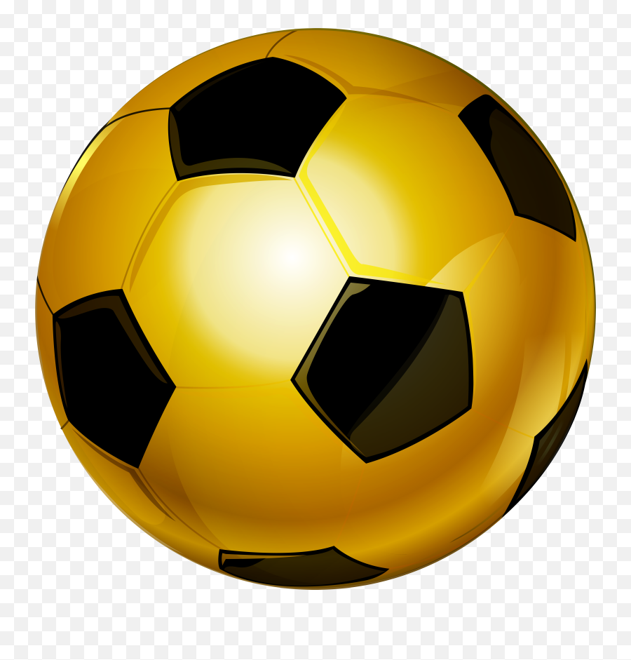 Gold Soccer Ball Png Clip Art Image Emoji,Soccer Ball Png
