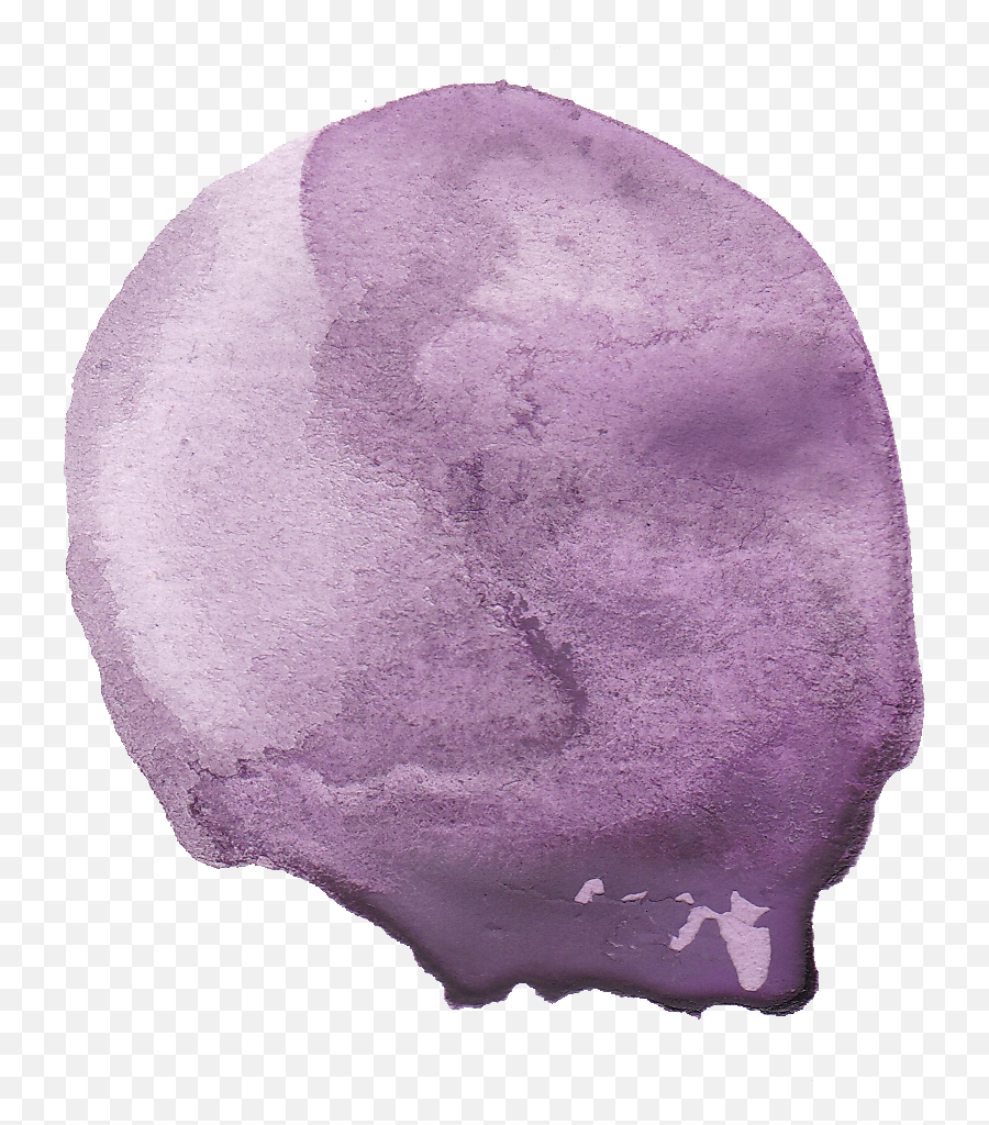 6 Purple Watercolor Circle - Purple Watercolor Circle Transparent Emoji,Purple Circle Png