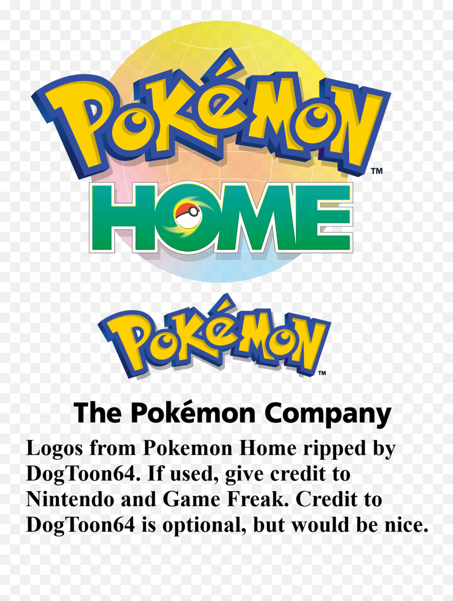 Mobile - Pokémon Home Logos The Spriters Resource Pokemon Home Logo Emoji,Game Company Logos