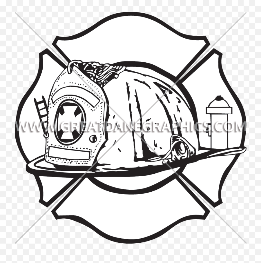 Dogs Clipart Firefighter - Black Fire Department Maltese Line Art Emoji,Firefighter Clipart