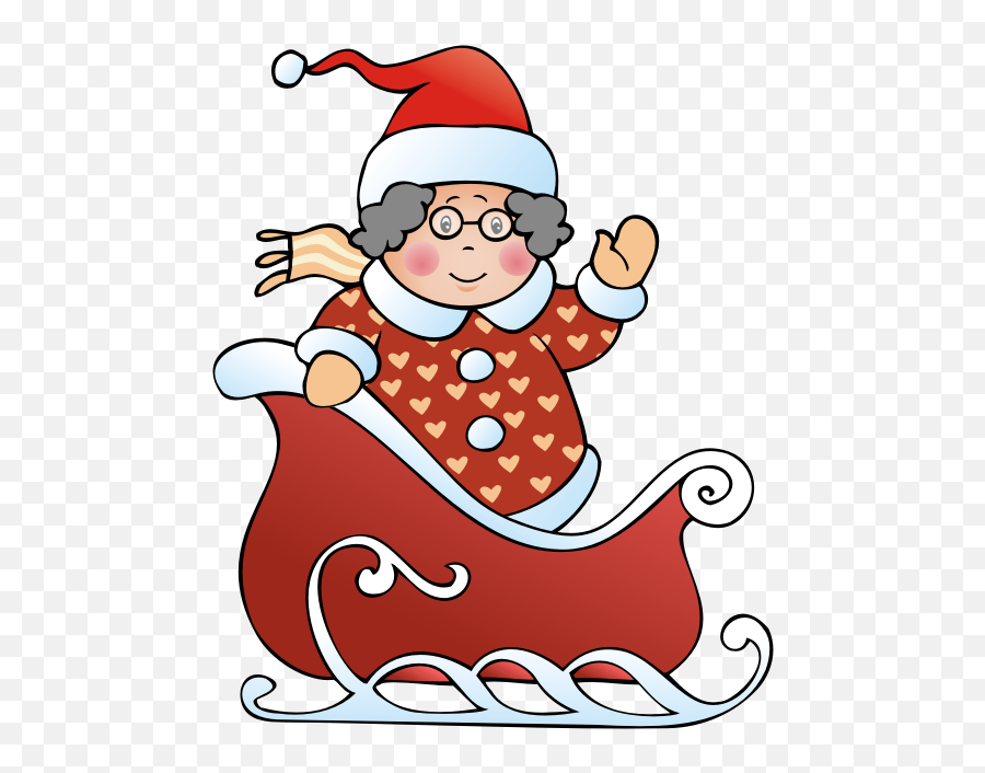 Grandparent Clipart Christmas - Christmas Grandma Clipart Emoji,Grandma Clipart