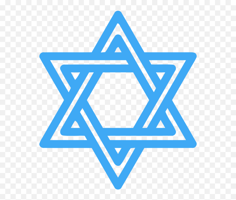 Download Hanukkah Electric Blue Line Logo For Happy Getaways Emoji,White Star Line Logo