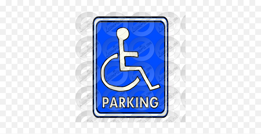 Handicapped Parking Picture For Classroom Therapy Use Emoji,Parking Clipart