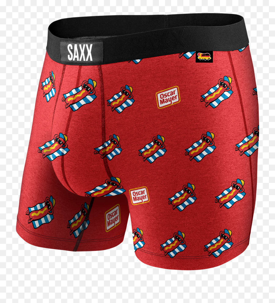 Vibe Boxer Brief - Red Chille Dog U2013 Saxx Underwear Emoji,Oscar Meyer Logo