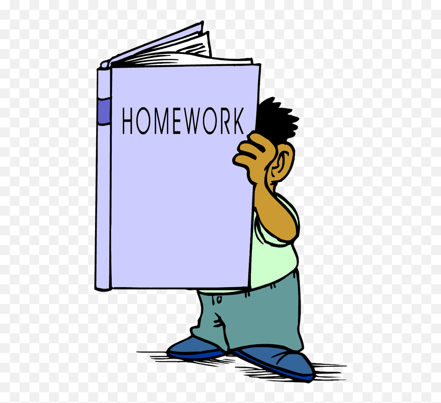 Homework Cartoon Student Clip Art - Homework Time Emoji,Homework Clipart